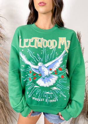 Daydreamer Fleetwood Mac 1990 Dove BF Sweatshirt | Amazon grean