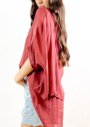 In The Roses Layered Tunic Top | Terracotta