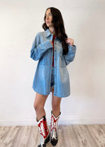 Hidden Abbey Oversized Shirt | Light Wash