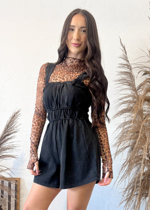 The Vixen Romper | Black