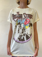 Recycled Karma Rolling Stones Tee | Crème