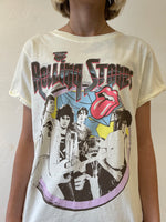 Recycled Karma Rolling Stones Tee | Crème