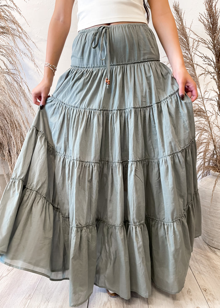 Wanderer Boho Maxi Skirt | Dill