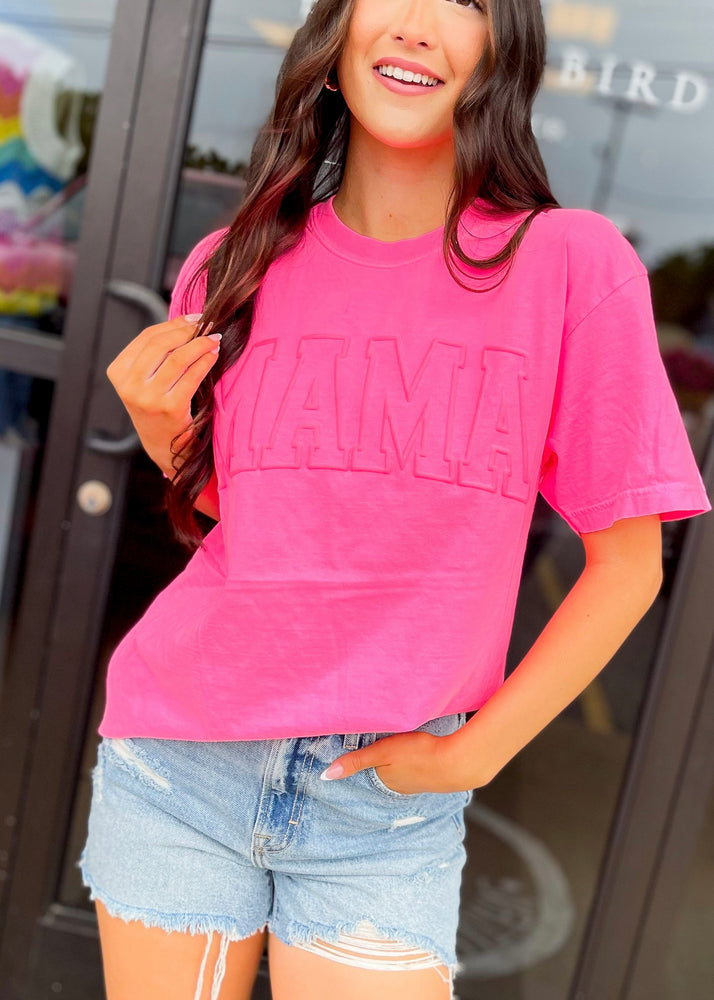 Mama Puff Graphic Tee | Hot Pink