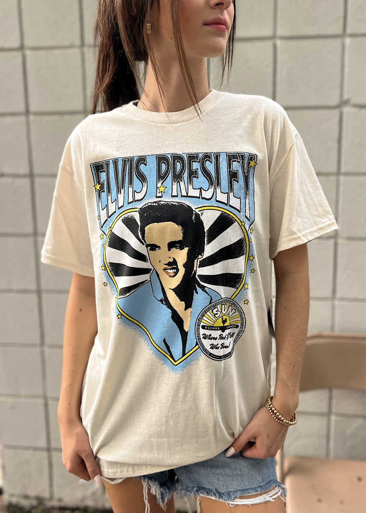 Prince Peter Collection Elvis Portrait Tee | Natural
