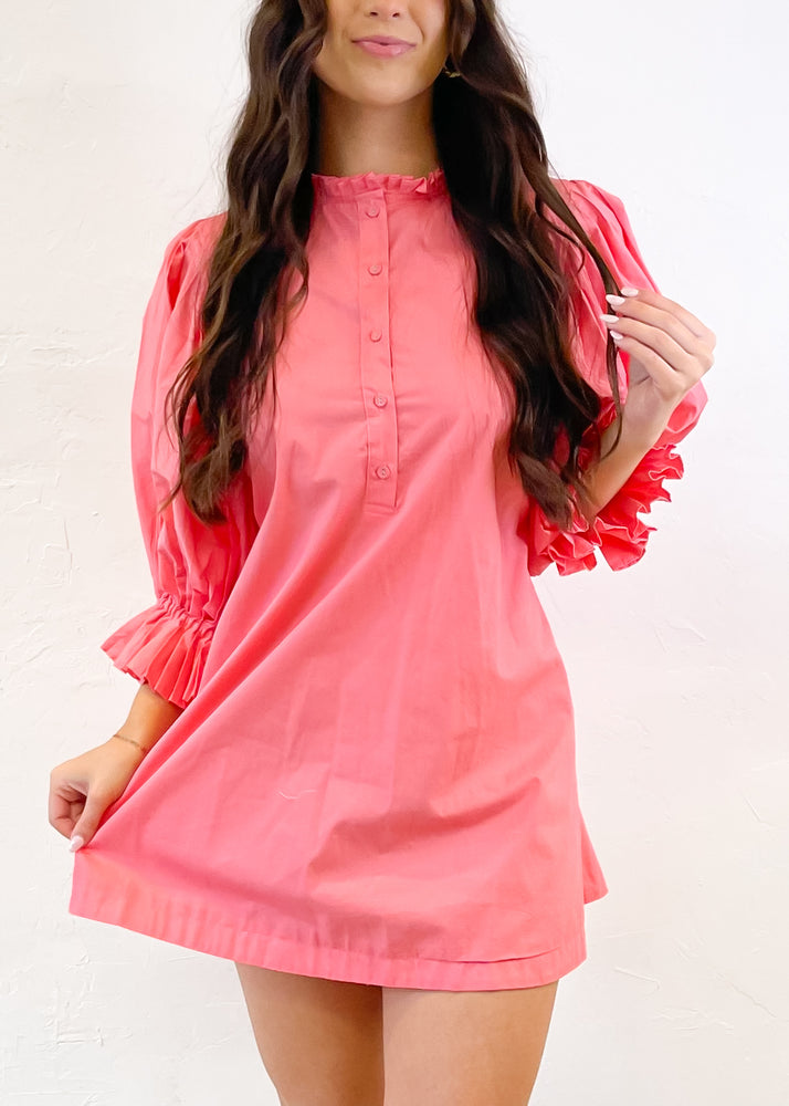 Sincerely Ours Pink Poplin Park Dress | Pink