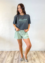 Mom Club Tee | Charcoal
