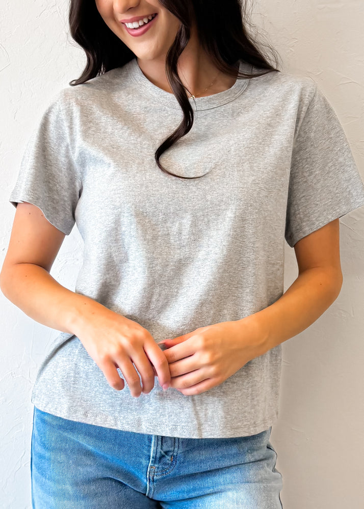 Effortless Baby Tee | Heather Grey