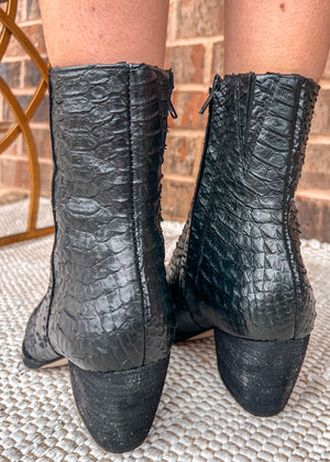 Matisse Caty Ankle Boot | Black Snake