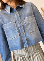 HIDDEN CROP SHIRT | MEDIUM DARK