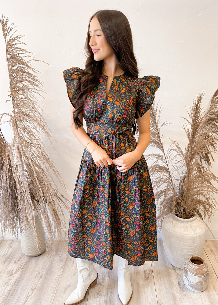 Sincerely Ours Boho Harvest Dress | Winter Garden