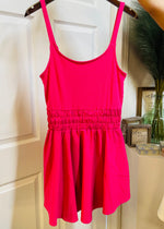 Athletic Ruffle Skirt Tinni Dress | Pink
