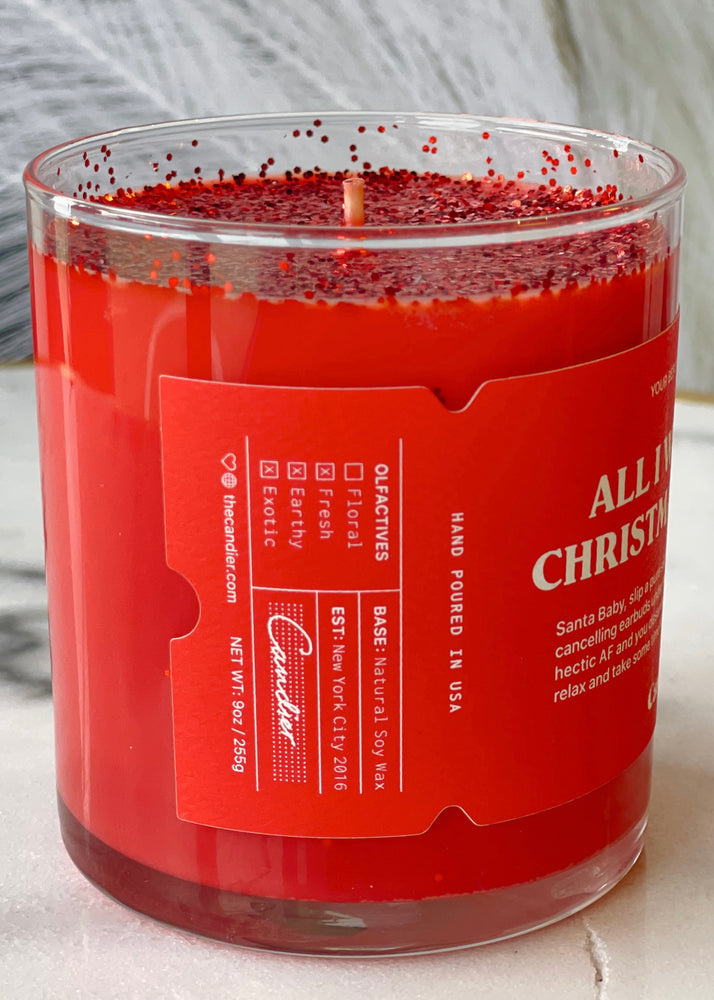 
            
                Load image into Gallery viewer, Candier Christmas Candle | All I Want
            
        