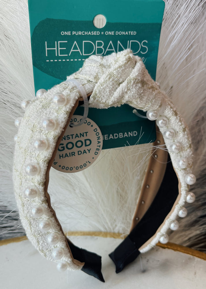 It Girl Headband Peral | Cream