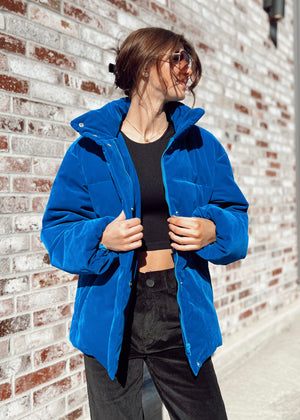 
            
                Load image into Gallery viewer, FRNCH Lior Puff Jacket | Bleu
            
        
