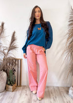 It's A Good Life - Mineral Wash Pullover (Deep Ocean)