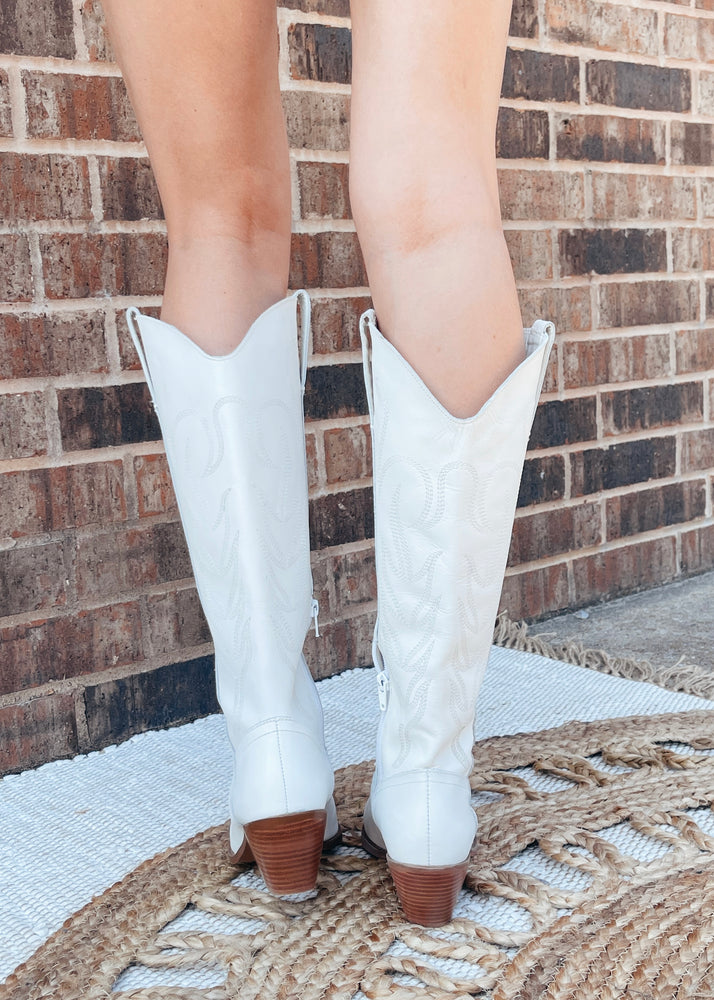 Matisse Agency Western Boots | White