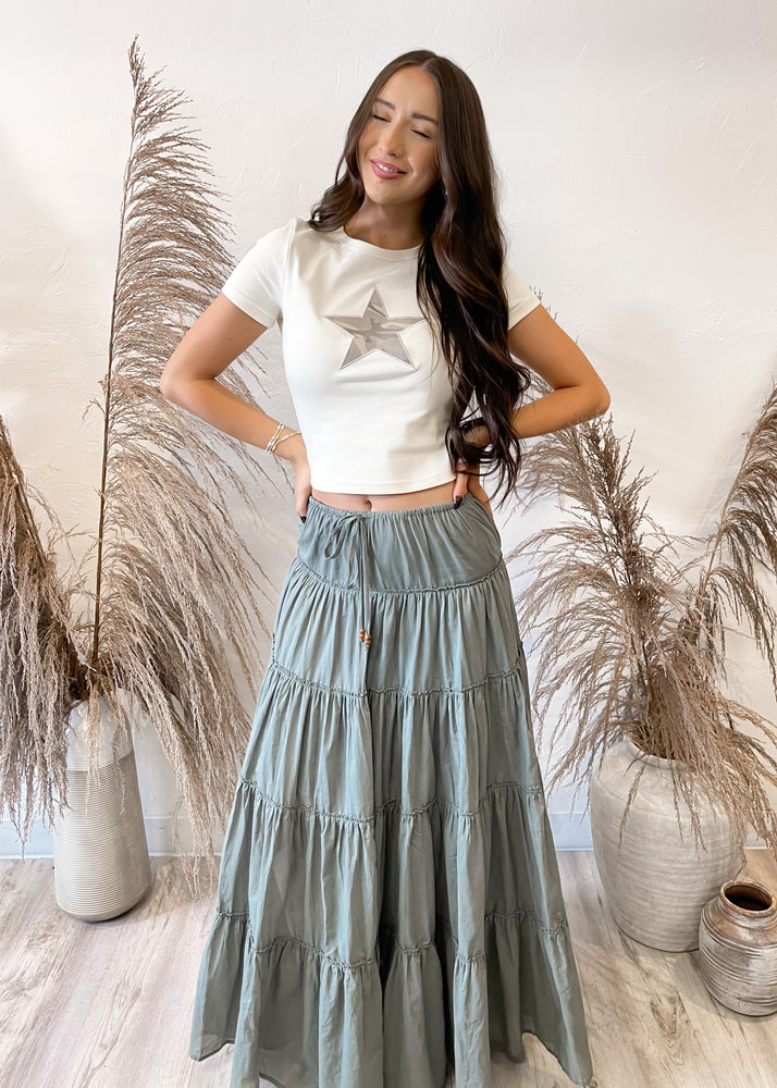 Wanderer Boho Maxi Skirt | Dill