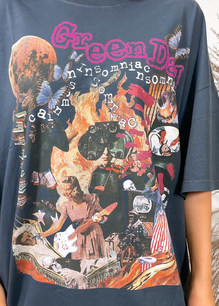 Daydreamer Green Day Insomniac Onesize Tee | Vintage Black