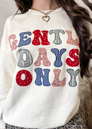 Gentle Days Only Long Sleeve Crew Neck | Cream
