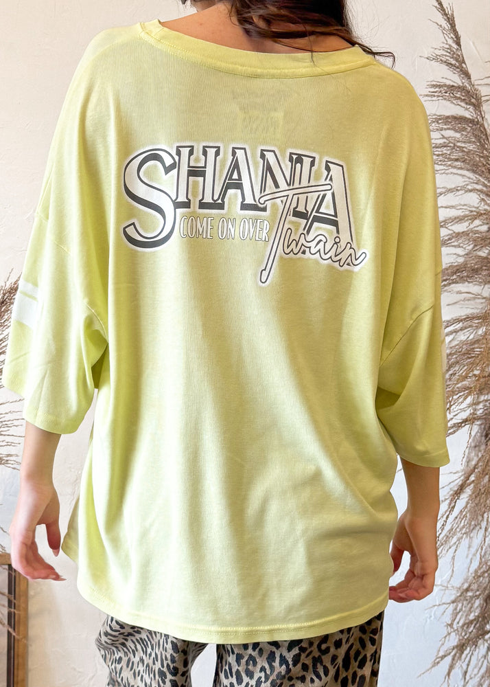 Recycled Karma Shania Twain Tee | Yellow