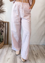 Sunday Striped Wide-Leg Pant | Pink