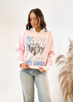 Recycled Karma KISS Loud Sweatshirt | Crystal Pink