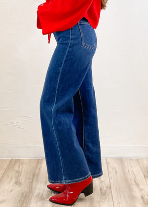 JBD Welt Pocket Wide Leg Jean | Dark