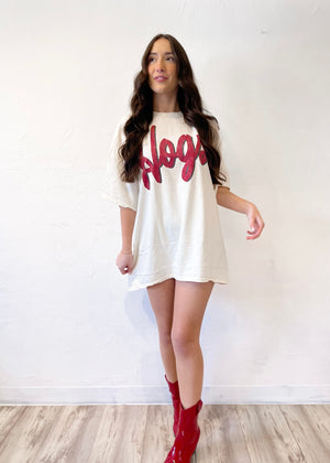 Livy Lu Hogs Barbie Thrifted Tee | Off White