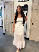 Caviar Dreams Strapless Maxi Dress | White