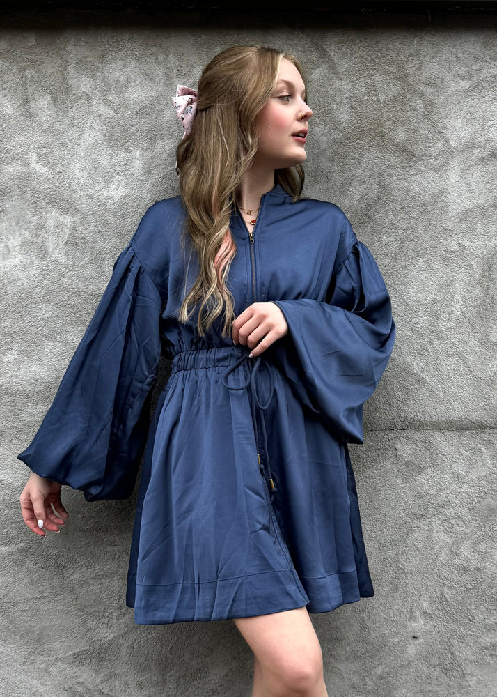 Aureum Utility Mini Dress | Navy