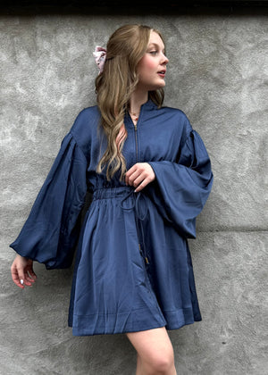 Aureum Utility Mini Dress | Navy