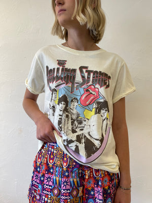 Recycled Karma Rolling Stones Tee | Crème