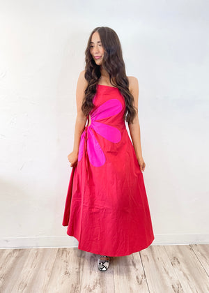 Strut and Bolt Stevie Midi Dress | Red/Pink
