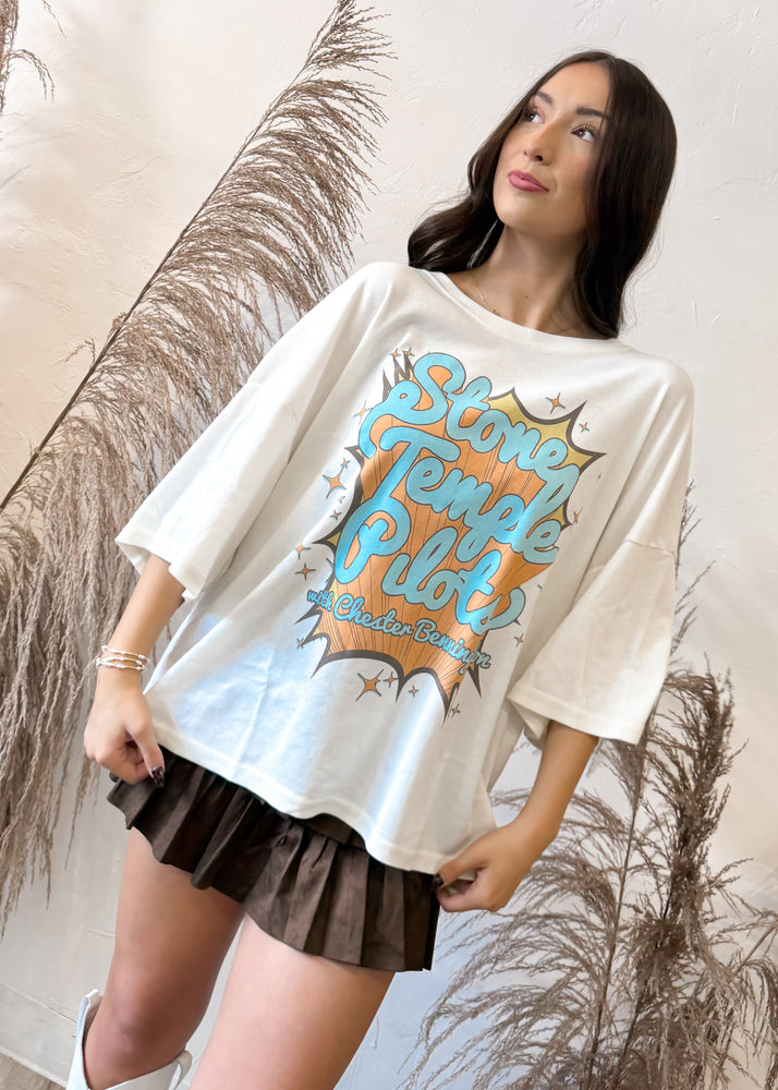 Recycled Karma Stone Temple Pilots One-Size Tee | Pearl