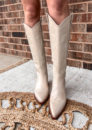 Matisse Agency Western Boots | Ivory