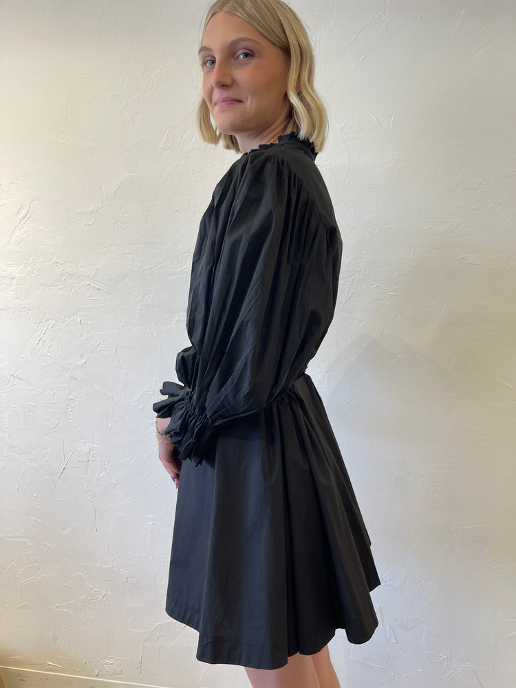 Sincerely Ours Let’s Dance Poplin Mini Dress | Black