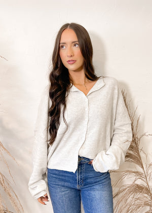 Bella Cutie Cardigan | Light Grey