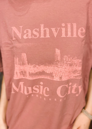 
            
                Load image into Gallery viewer, Nashville Music City Tee | Elderberry
            
        