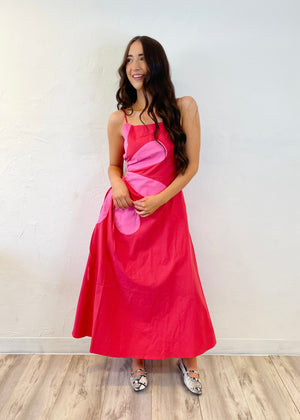 Strut and Bolt Stevie Midi Dress | Red/Pink