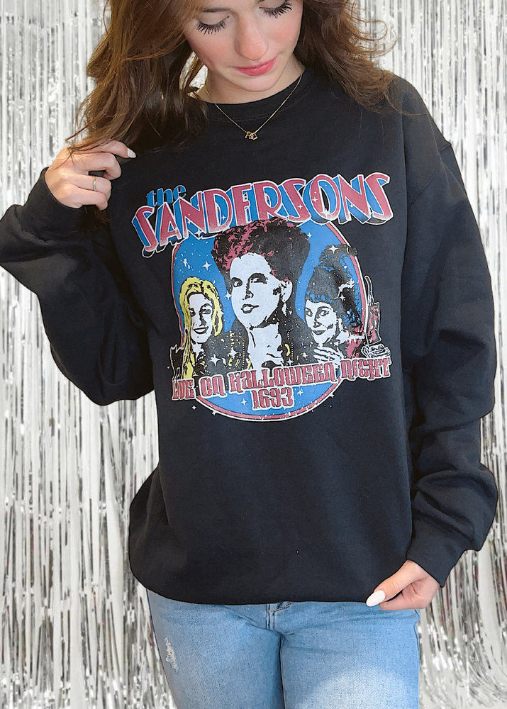 Sanderson Sisters Hocus Pocus Rocker Sweatshirt | black