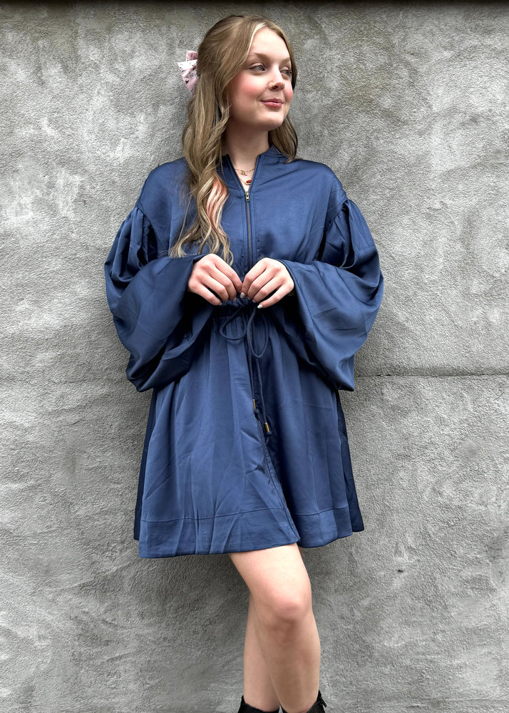 Aureum Utility Mini Dress | Navy
