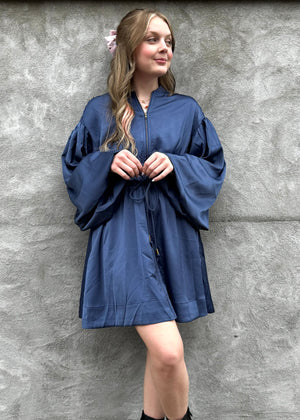 Aureum Utility Mini Dress | Navy