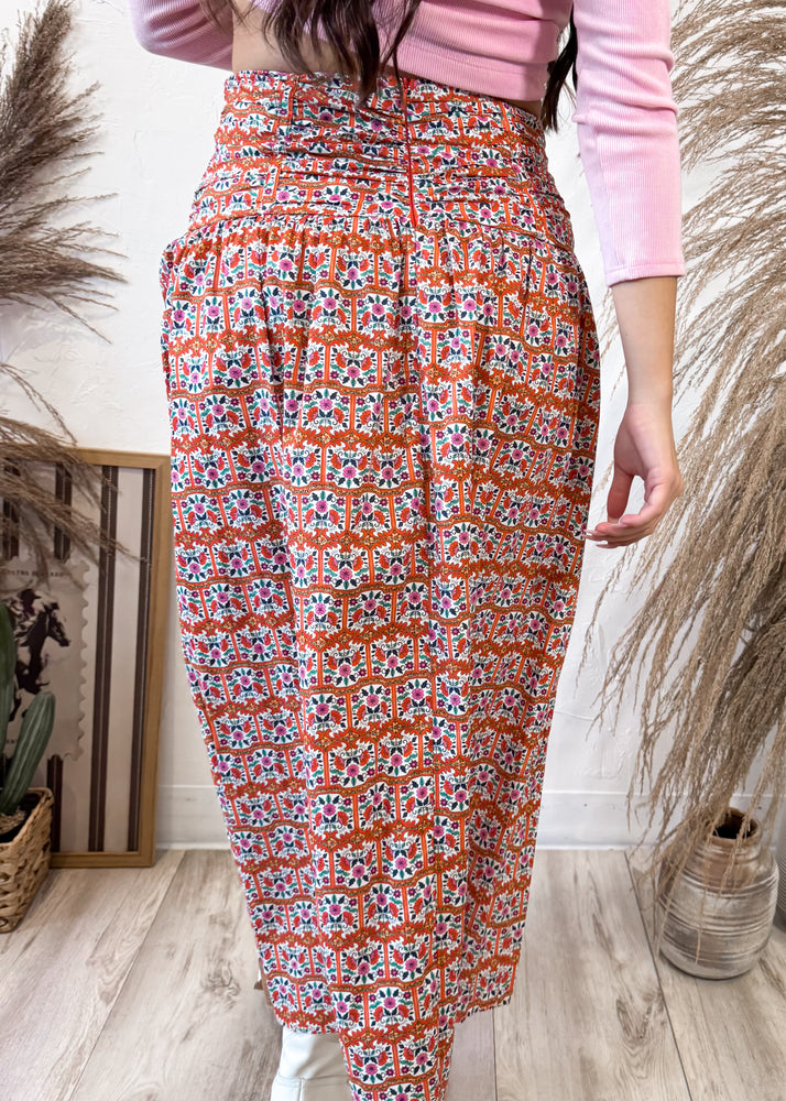 Sincerely Ours Autumn Brunch Midi Skirt