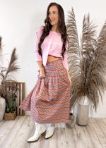 Sincerely Ours Autumn Brunch Midi Skirt