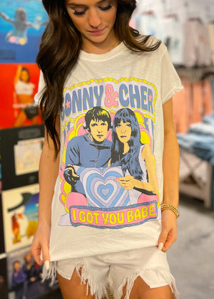 Recycled Karma Sonny & Cher I Got You Babe Tee
