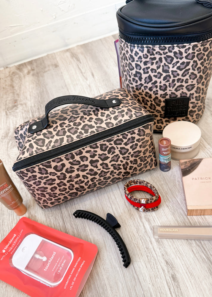 Jadelynn Brooke Hold All Make Up Bag | Cheetah