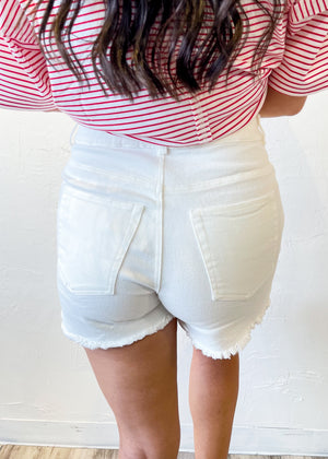 Sand Dollars Denim Short | White
