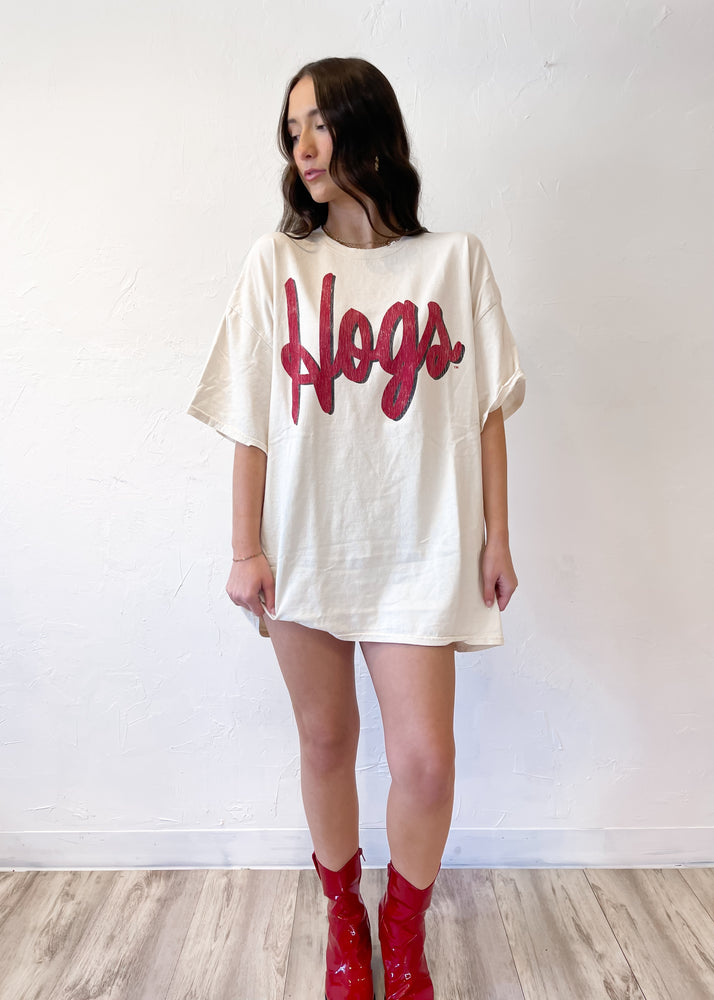 Livy Lu Hogs Barbie Thrifted Tee | Off White