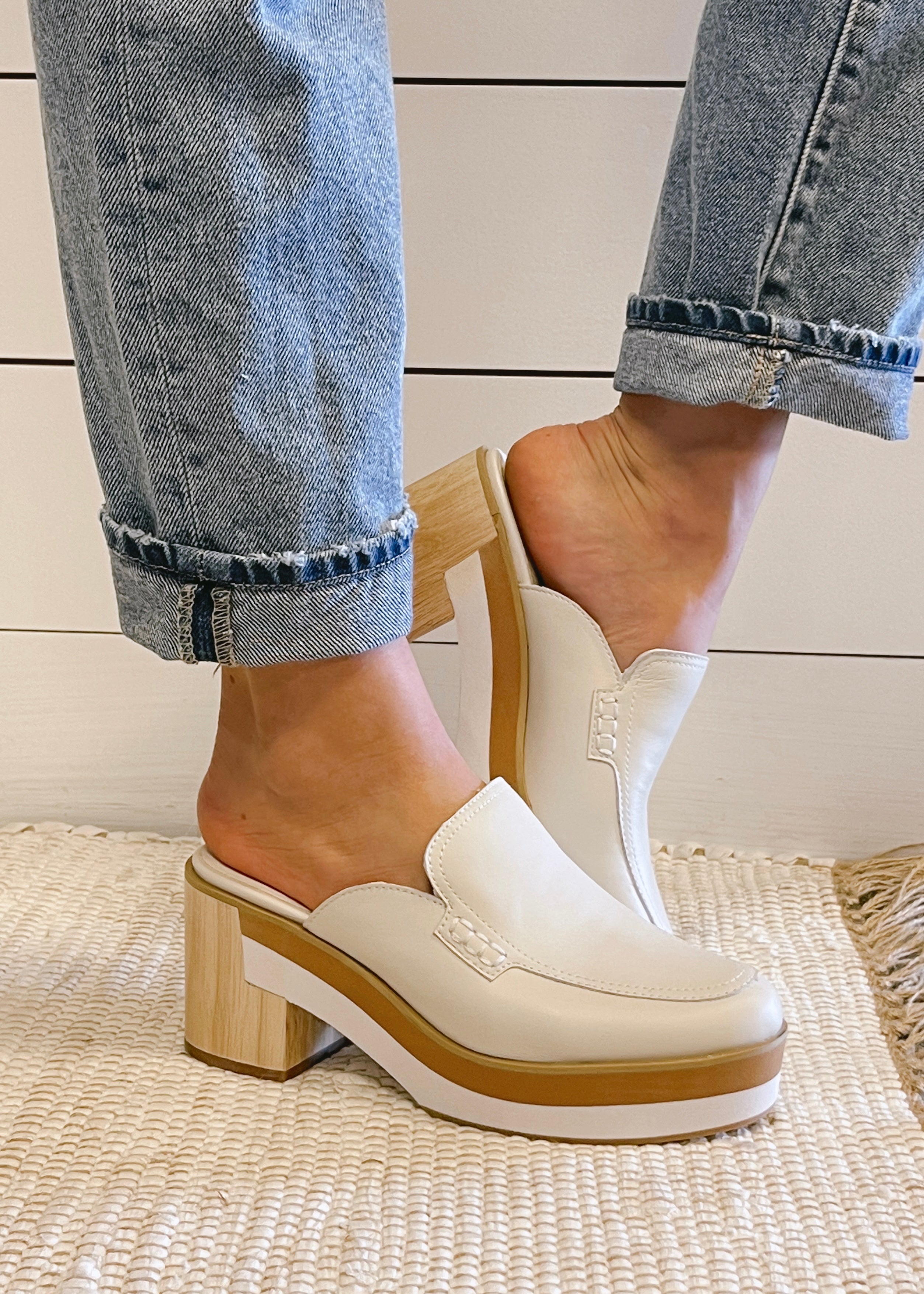 Matisse Kristy Mule | Bone – shopbellabird